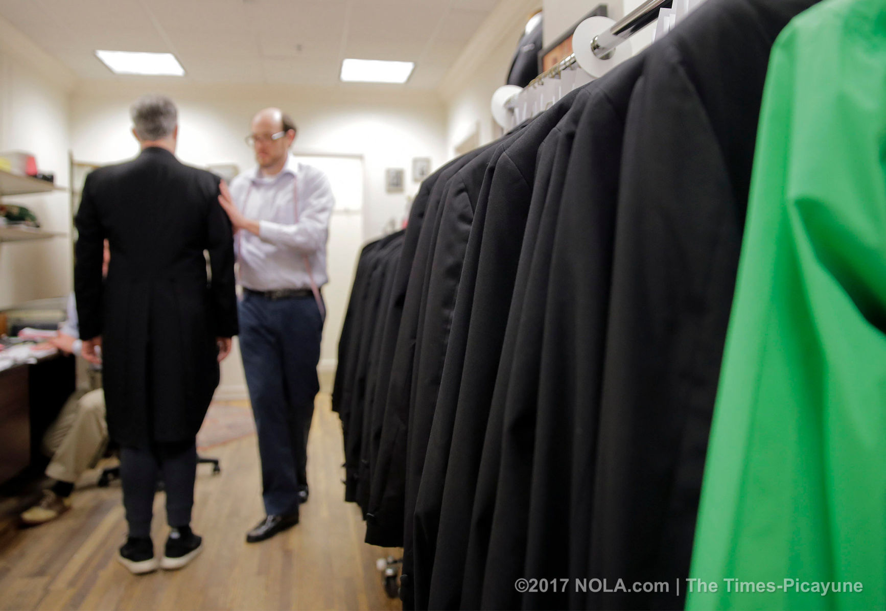 Go behind-the-scenes at Perlis, where many New Orleans men go to suit up for Carnival